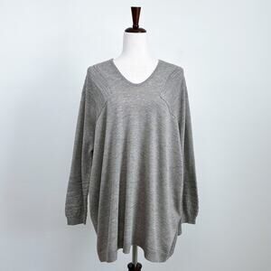 Pas De Calais Wool Cotton Dolam Sleeve Oversized Knit Sweater